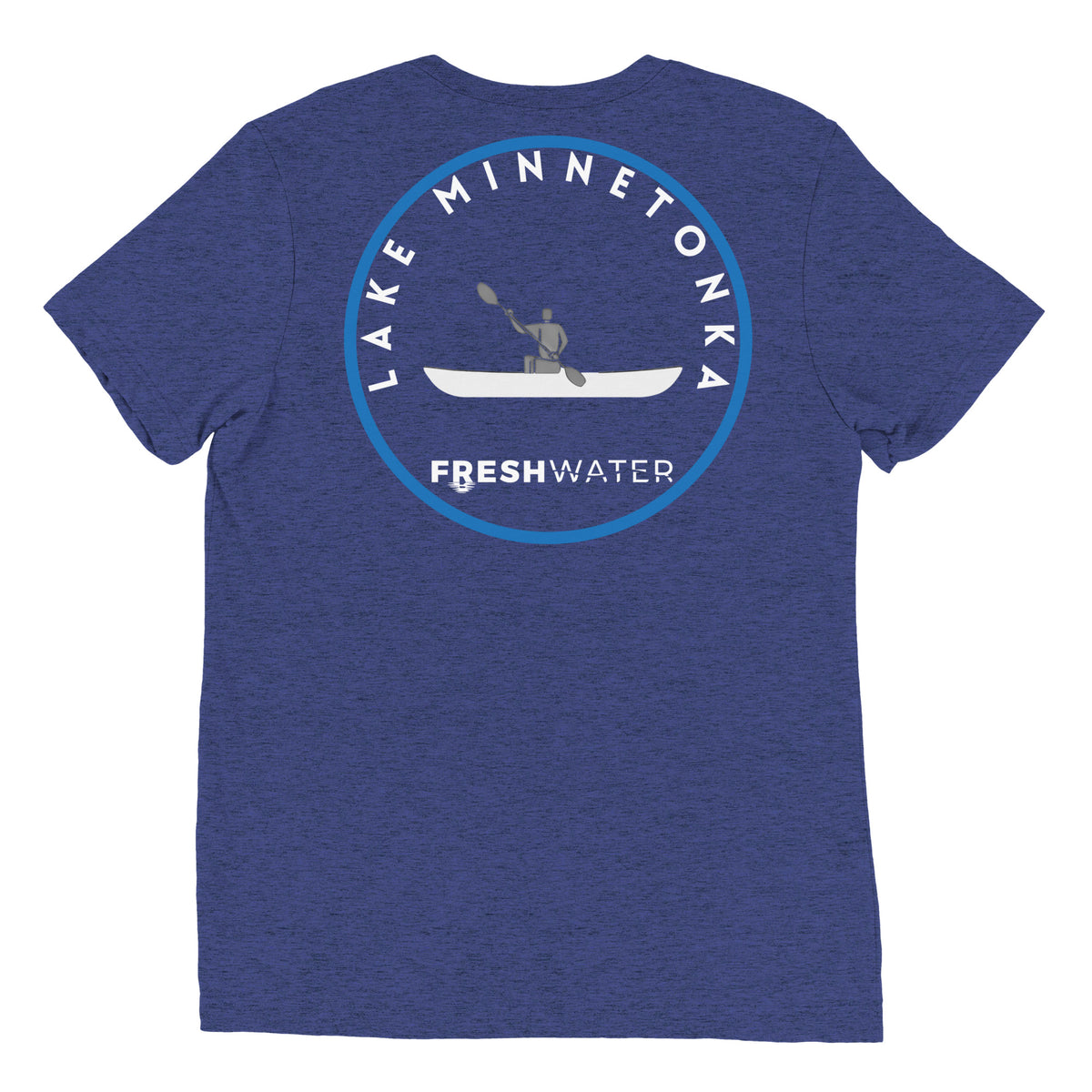 Lake Minnetonka Minnesota Freshwater Kayak BW Short sleeve t-shirt