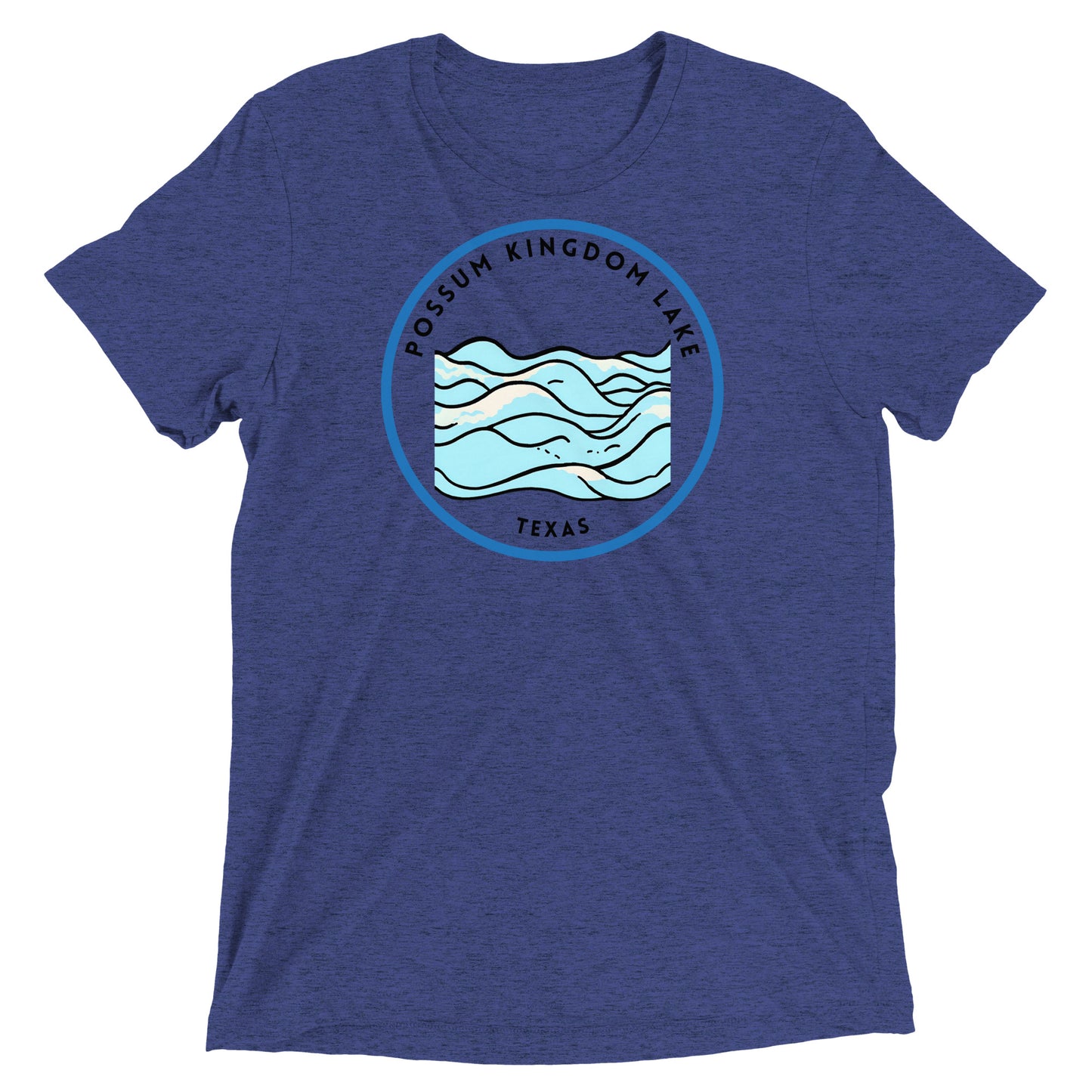 Possum Kingdom Lake Texas Freshwater Waves Short sleeve t-shirt