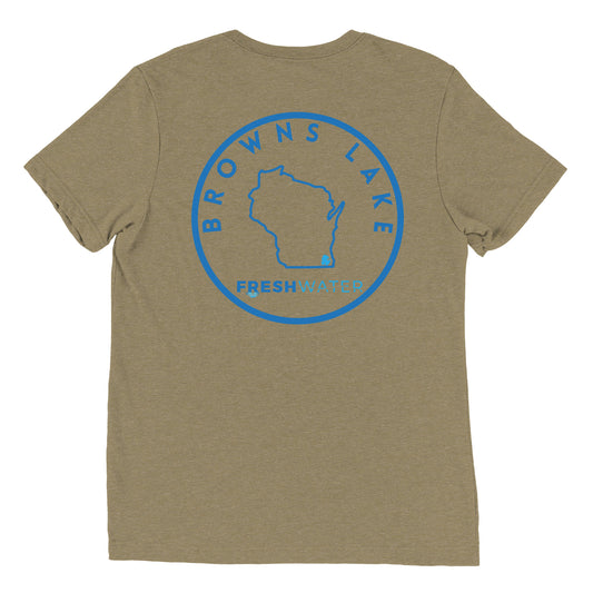Browns Lake Wisconsin Freshwater SO Short sleeve t-shirt
