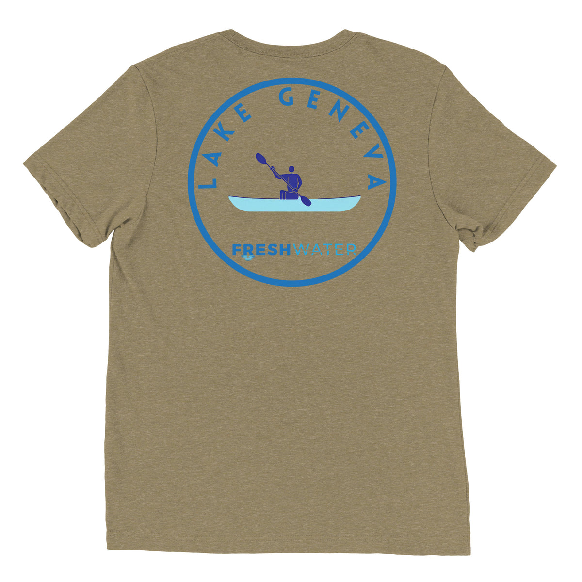 Lake Geneva Wisconsin Freshwater Kayak Short sleeve t-shirt