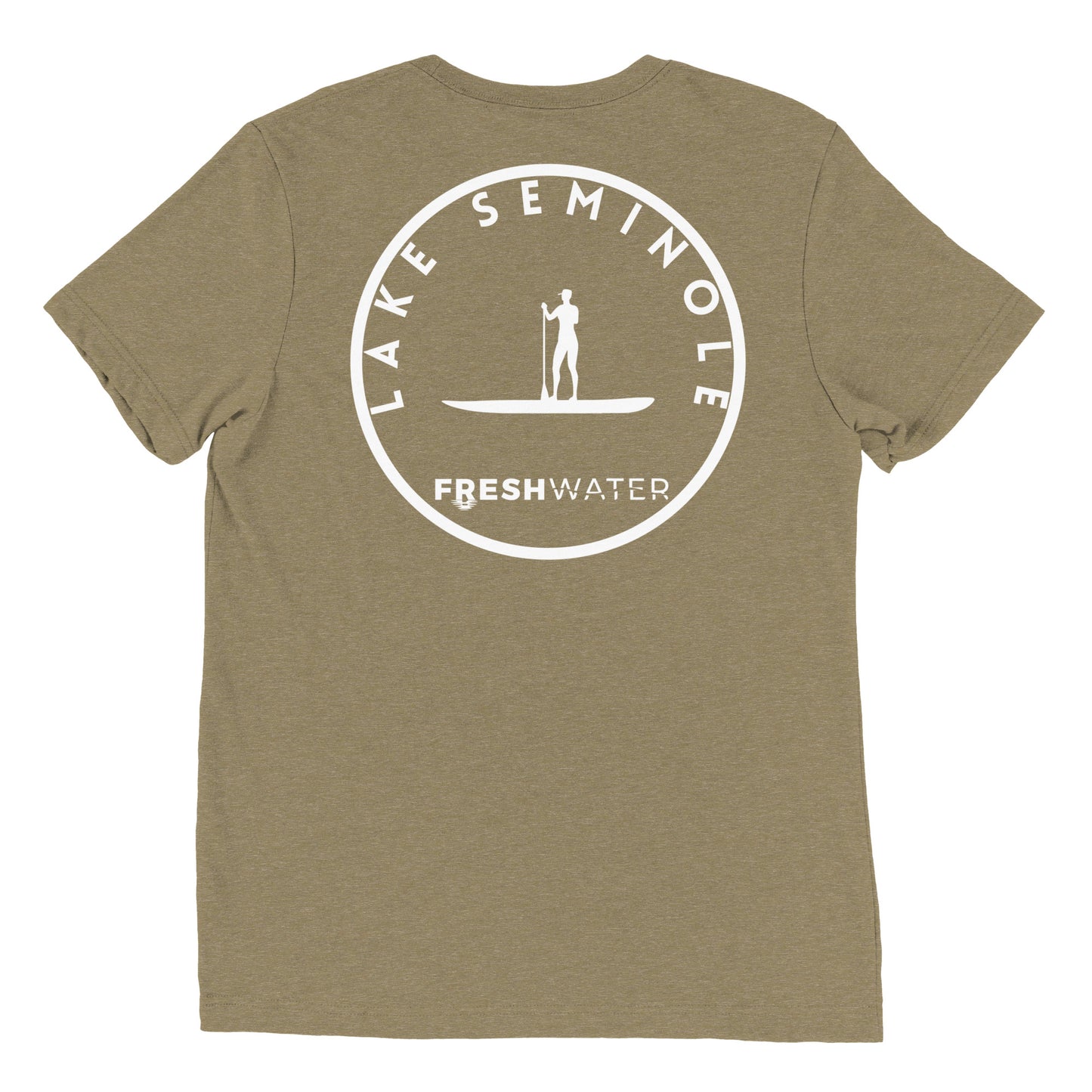 Lake Seminole Florida Georgia Alabama Freshwater Paddle BW Short sleeve t-shirt
