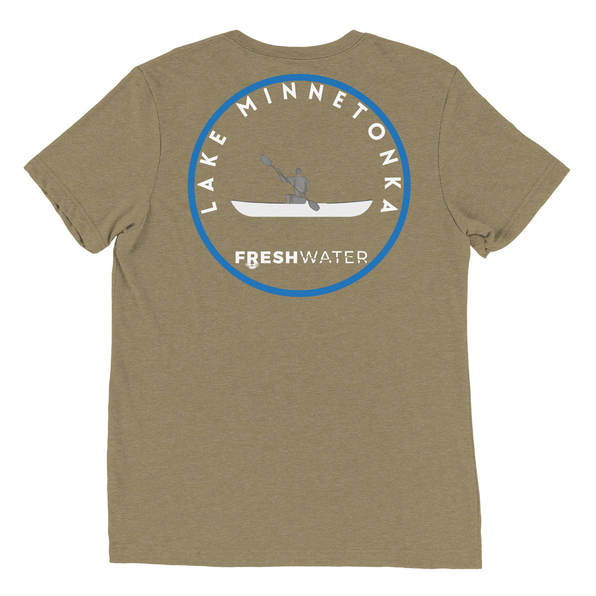 Lake Minnetonka Minnesota Freshwater Kayak BW Short sleeve t-shirt