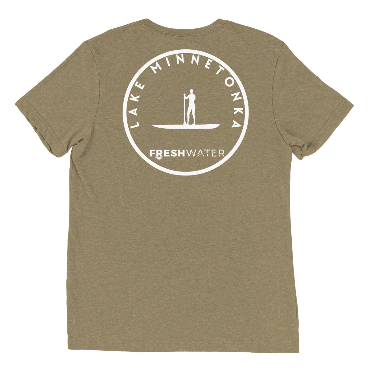 Lake Minnetonka Minnesota Freshwater Paddle BW Short sleeve t-shirt