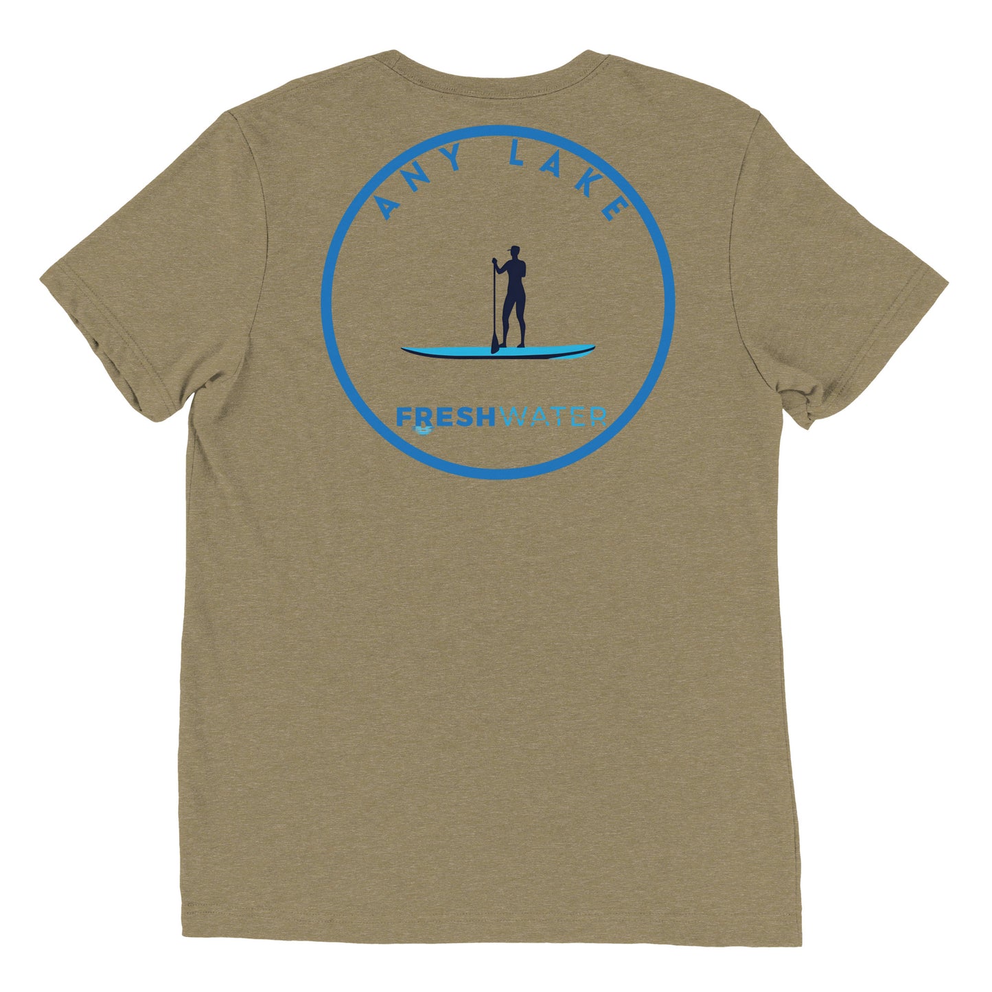 Custom Freshwater Paddle Blue Short sleeve t-shirt