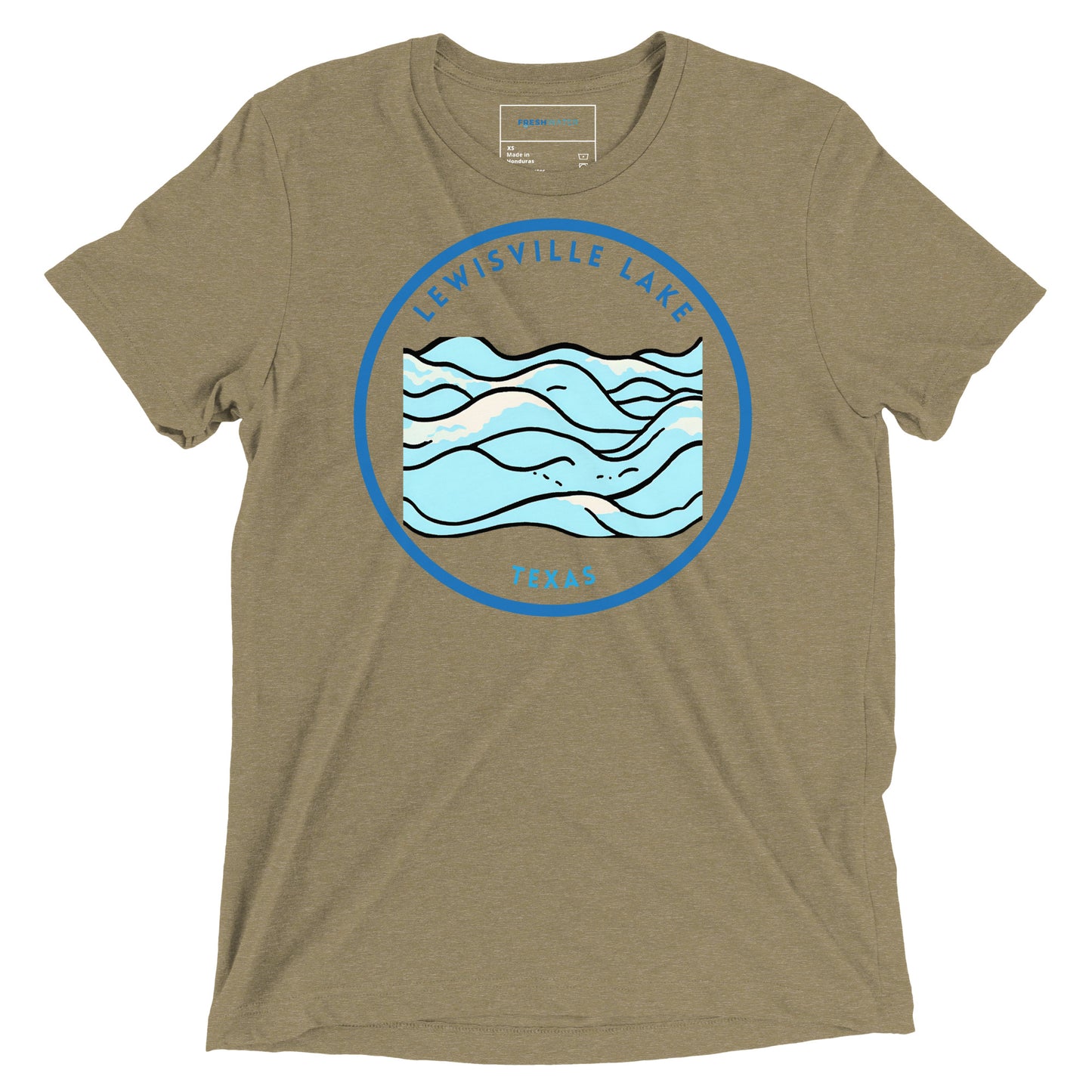 Lewisville Lake Texas Freshwater Waves Short sleeve t-shirt