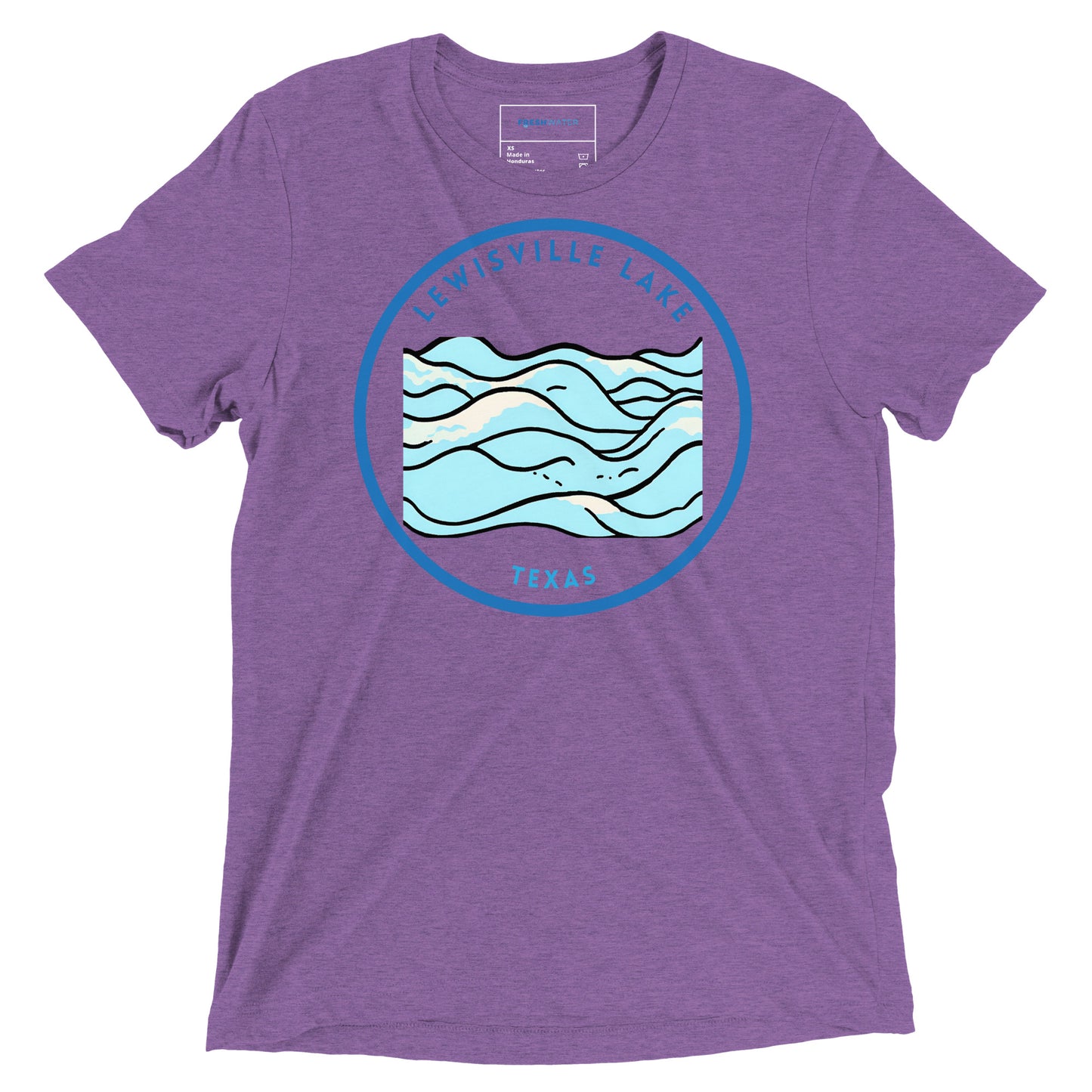 Lewisville Lake Texas Freshwater Waves Short sleeve t-shirt