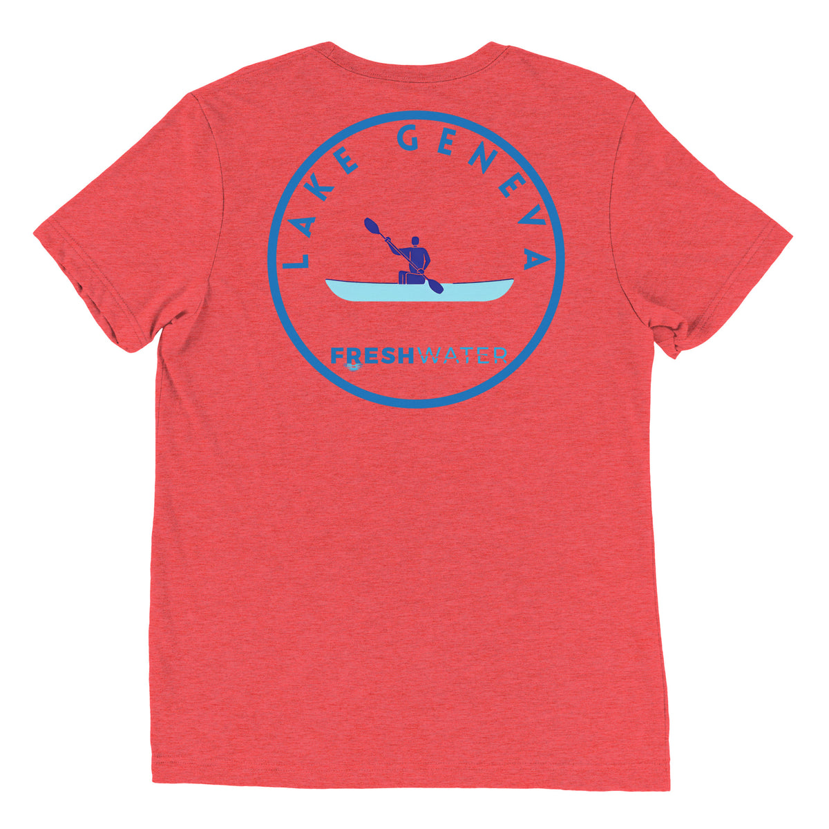 Lake Geneva Wisconsin Freshwater Kayak Short sleeve t-shirt