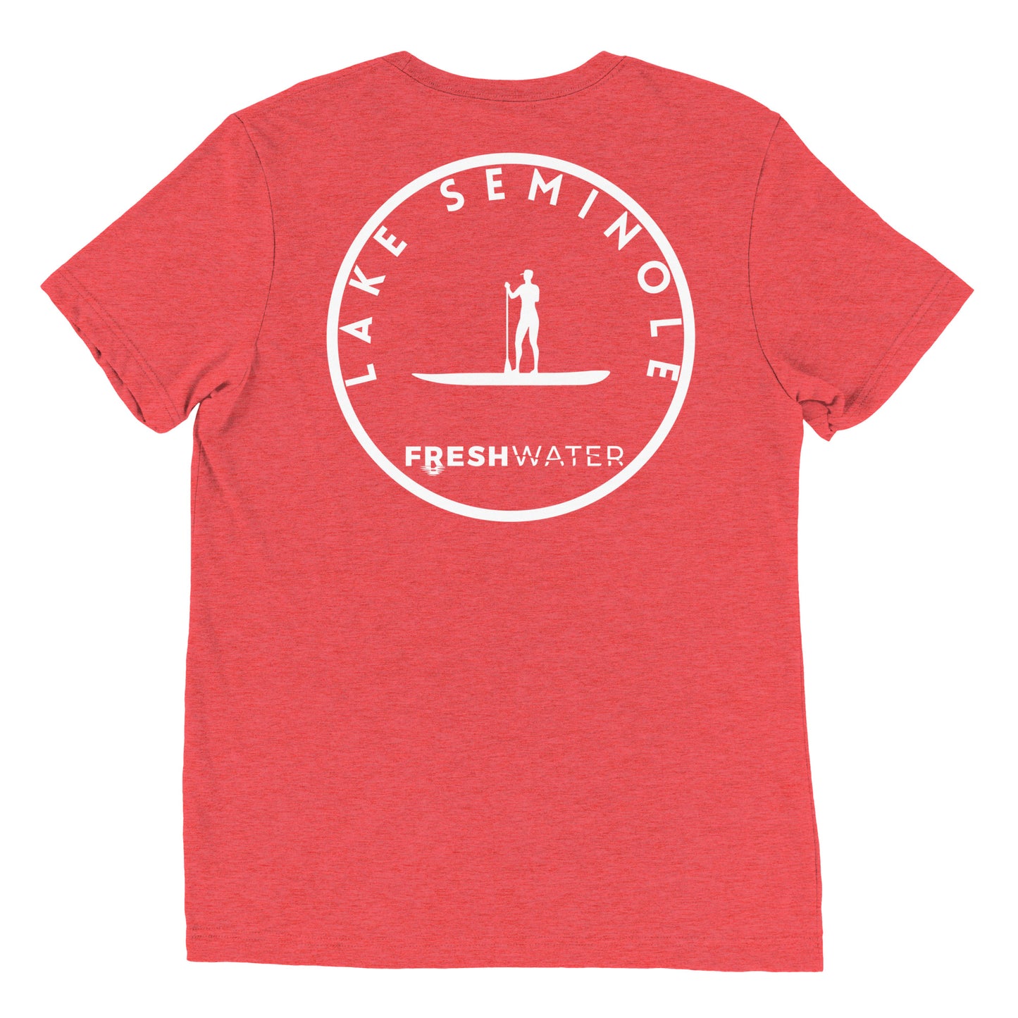 Lake Seminole Florida Georgia Alabama Freshwater Paddle BW Short sleeve t-shirt