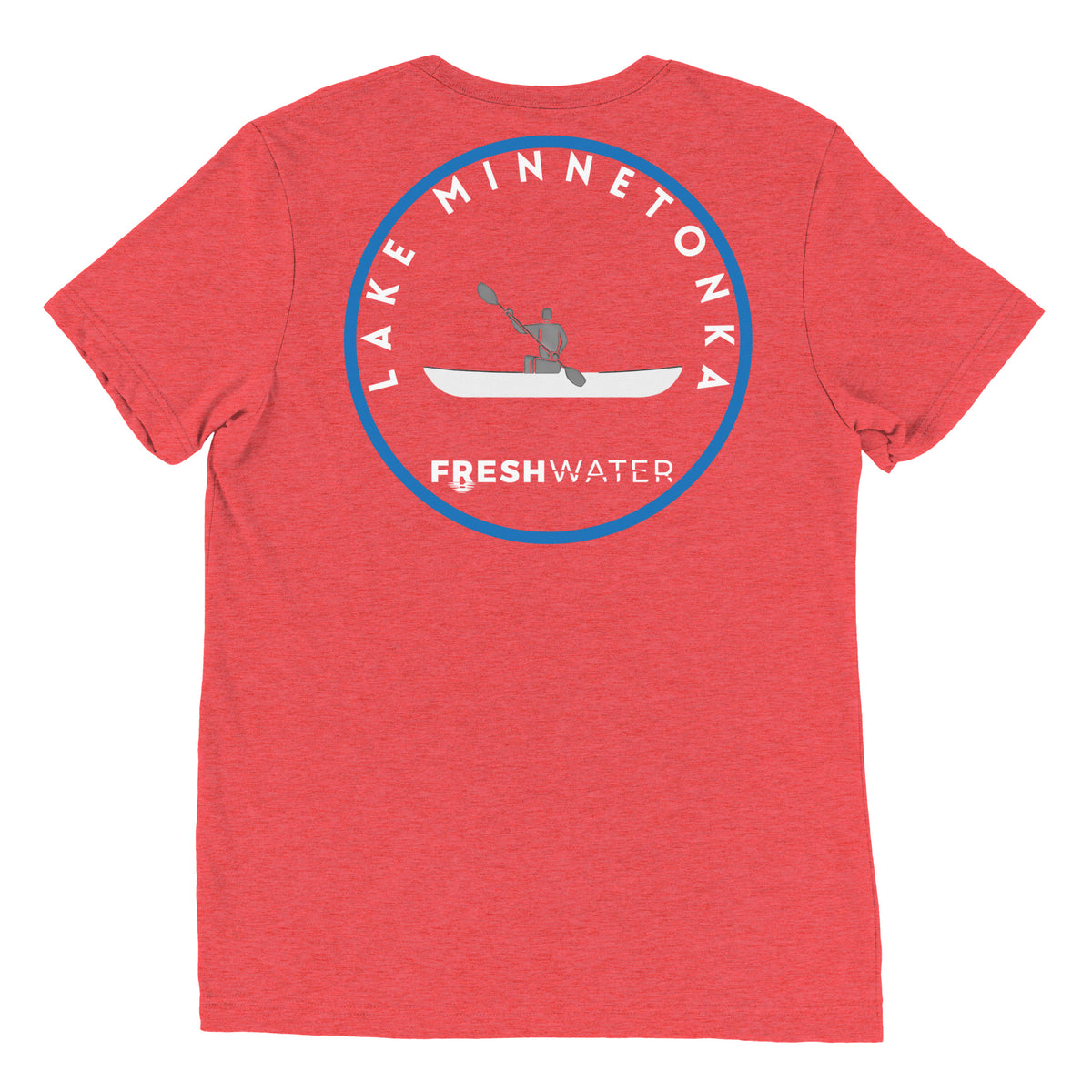 Lake Minnetonka Minnesota Freshwater Kayak BW Short sleeve t-shirt