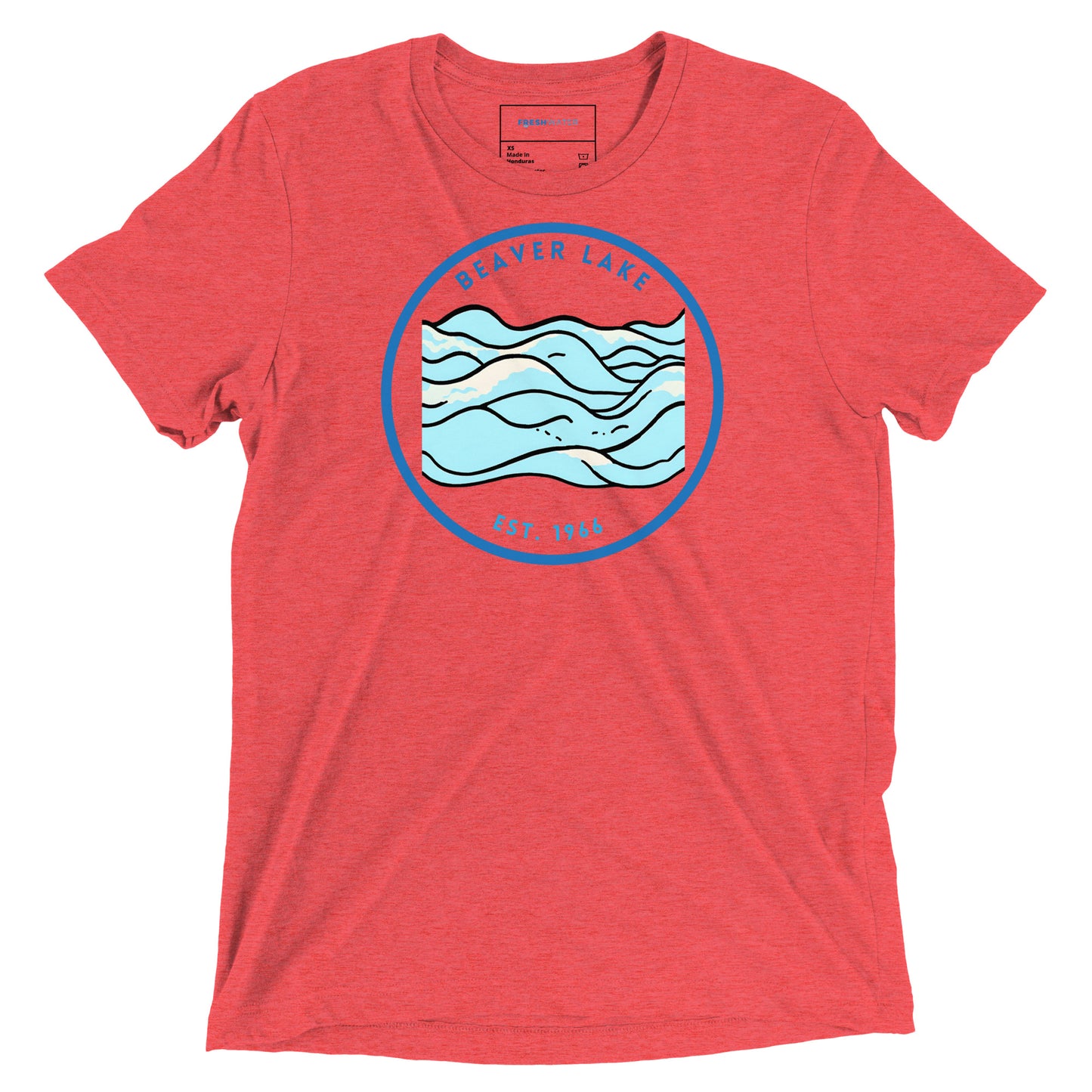 Beaver Lake Arkansas Freshwater Waves EST Short sleeve t-shirt