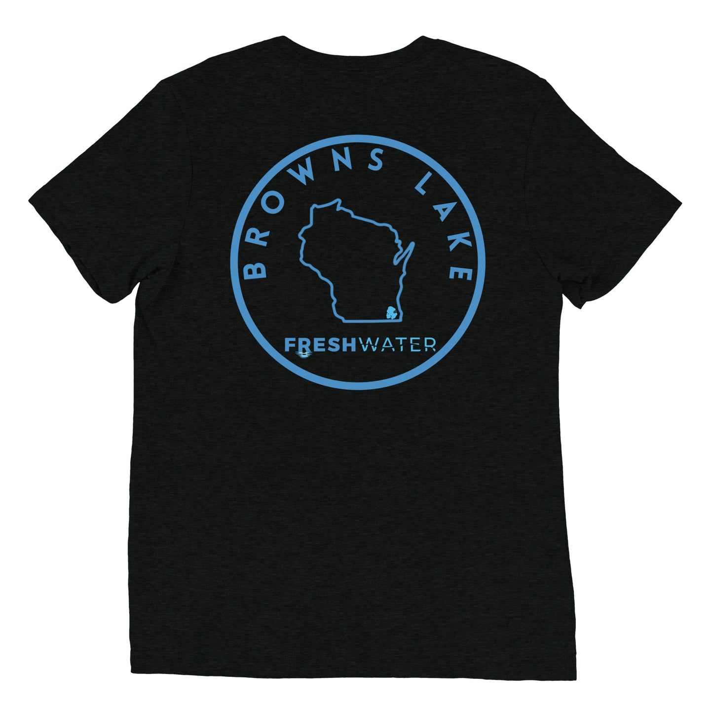 Browns Lake Wisconsin Freshwater SO Short sleeve t-shirt