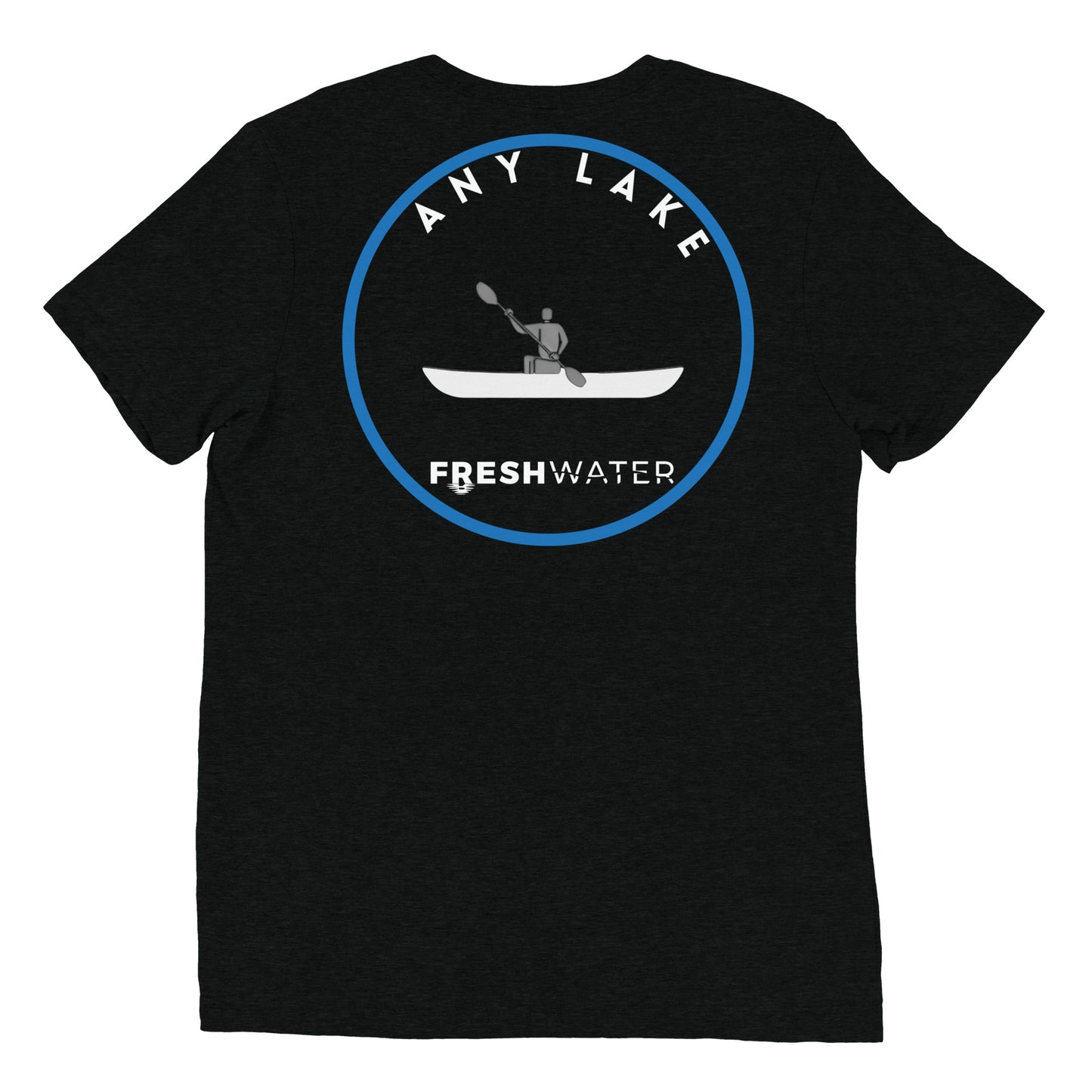 Custom Freshwater Kayak BW Short sleeve t-shirt