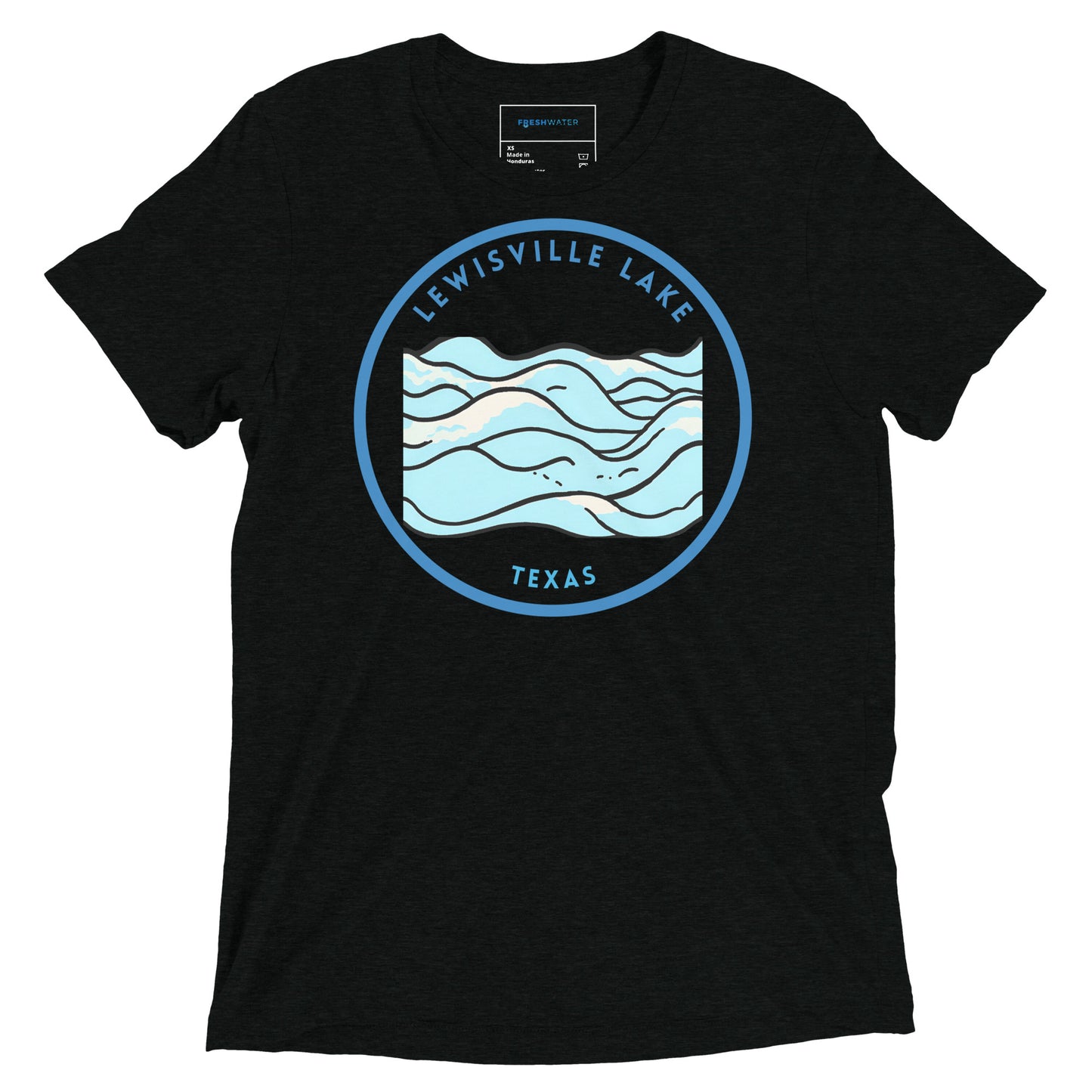 Lewisville Lake Texas Freshwater Waves Short sleeve t-shirt