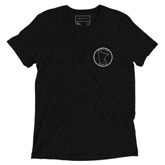 Moore Lake Minnesota Freshwater SO WB FB Short sleeve t-shirt