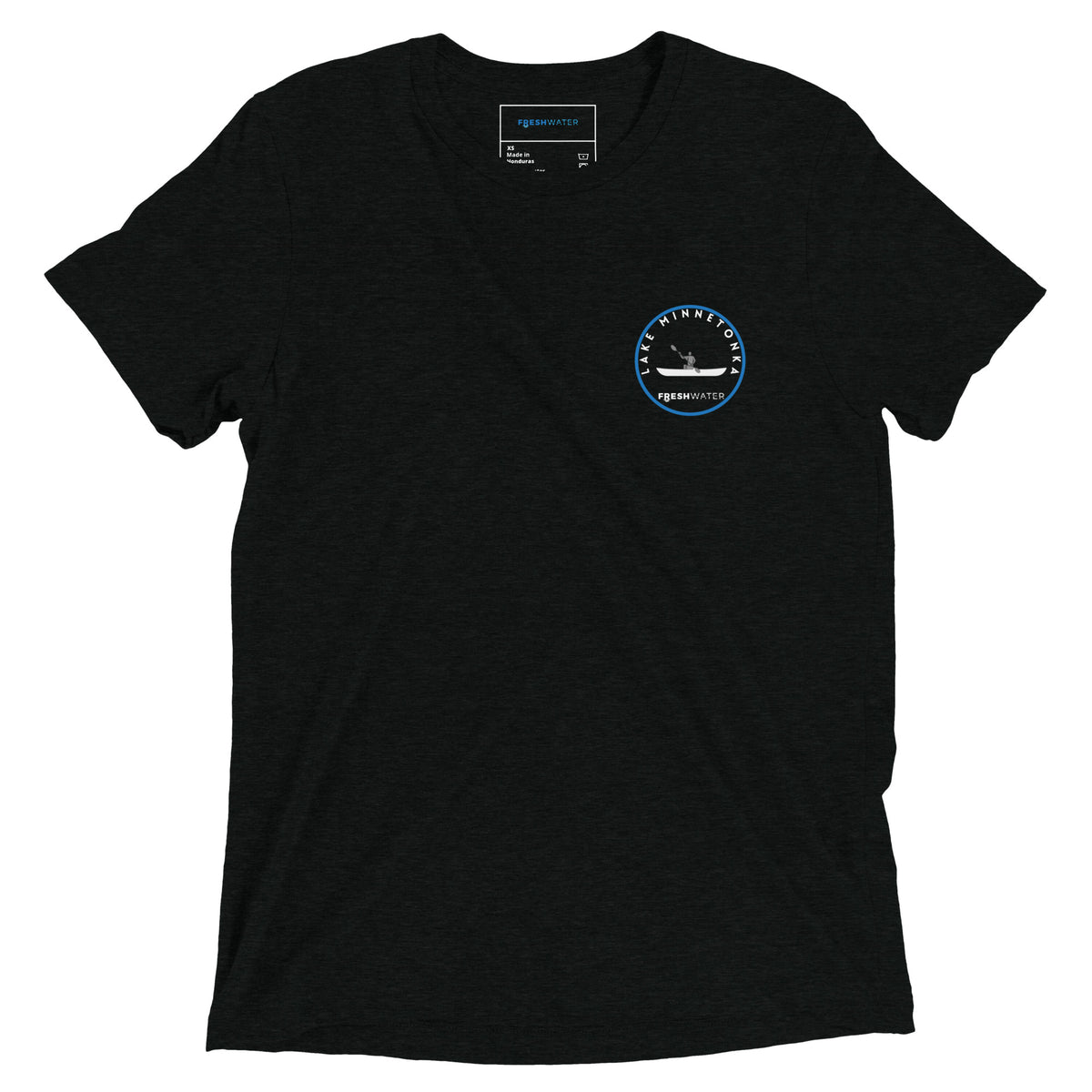 Lake Minnetonka Minnesota Freshwater Kayak BW Short sleeve t-shirt