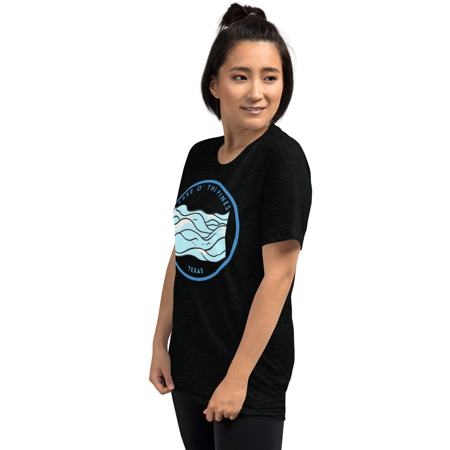 Lake O' the Pines Texas Freshwater Waves Short sleeve t-shirt