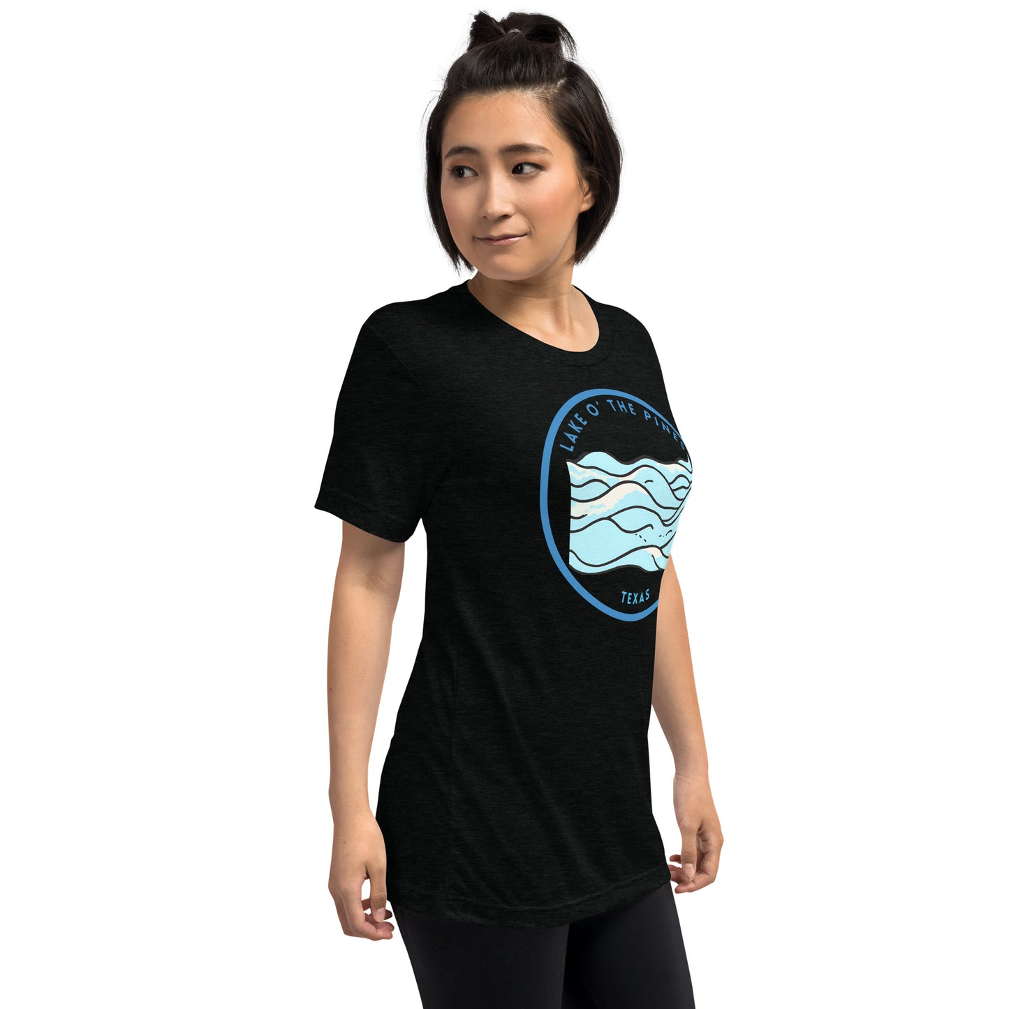 Lake O' the Pines Texas Freshwater Waves Short sleeve t-shirt