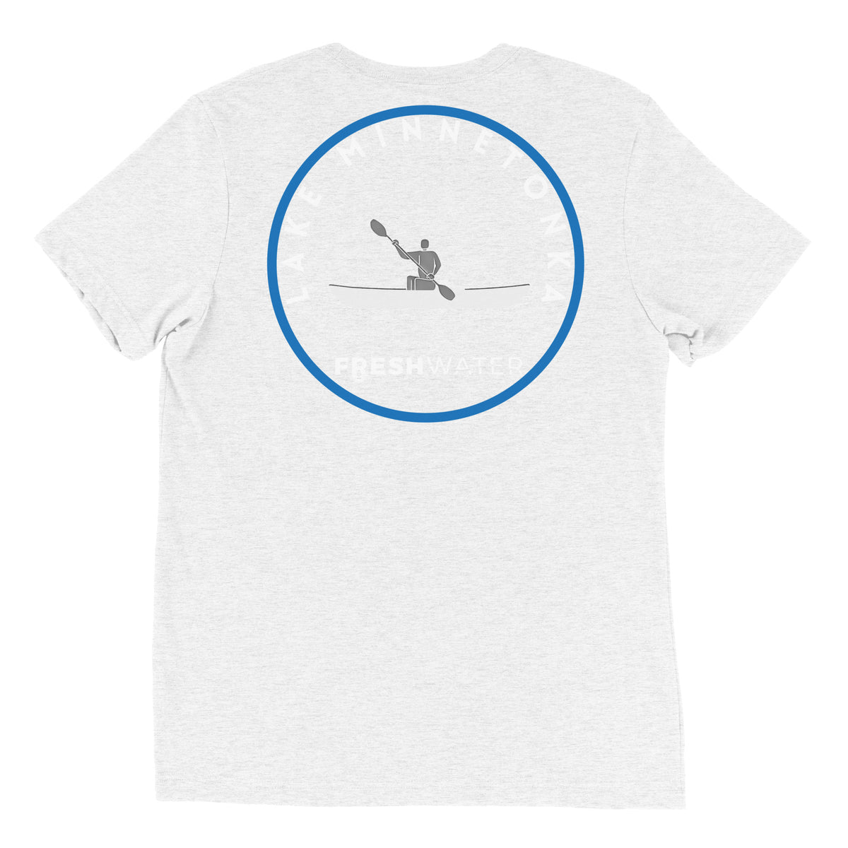 Lake Minnetonka Minnesota Freshwater Kayak BW Short sleeve t-shirt