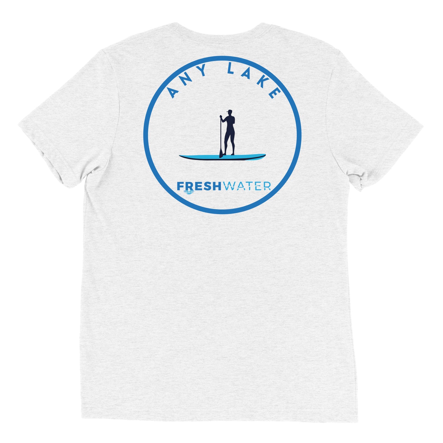 Custom Freshwater Paddle Blue Short sleeve t-shirt