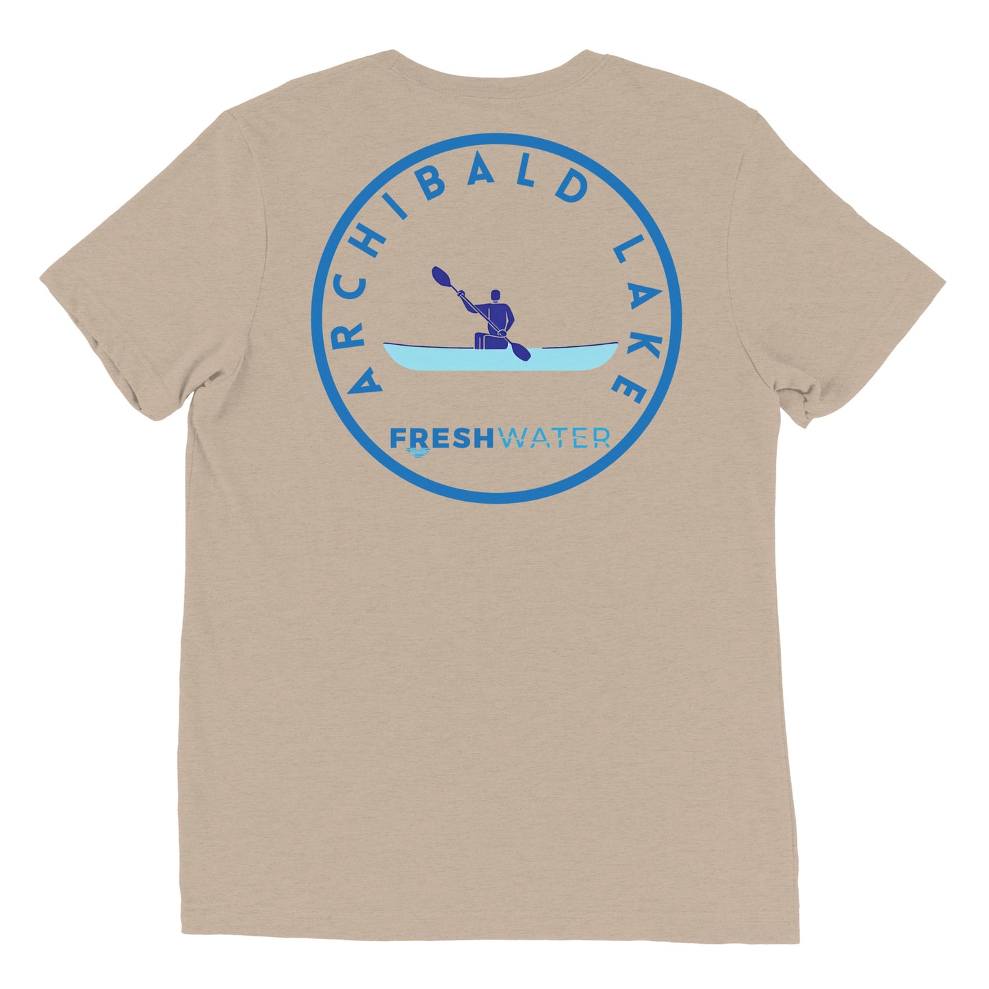 Archibald Lake Wisconsin Freshwater Kayak FB Short sleeve t-shirt