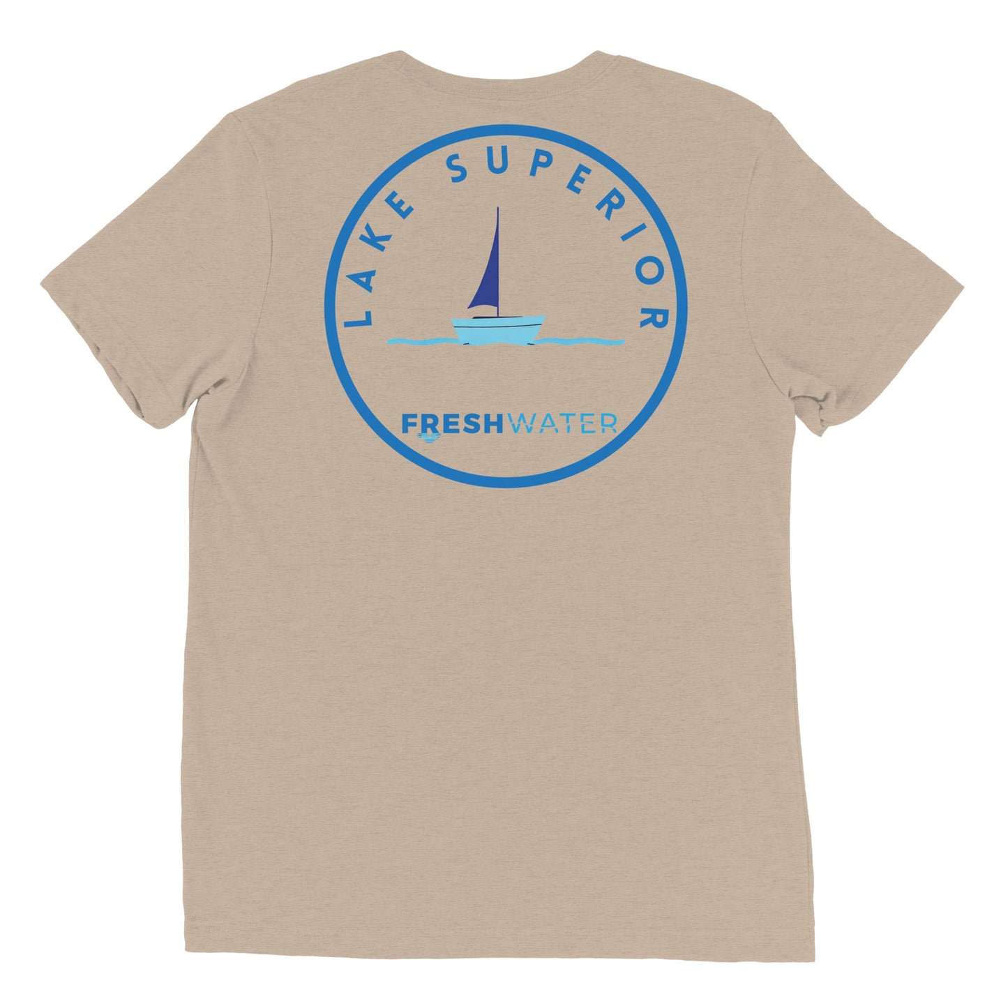 Lake Superior Freshwater Sailing Short sleeve t-shirt