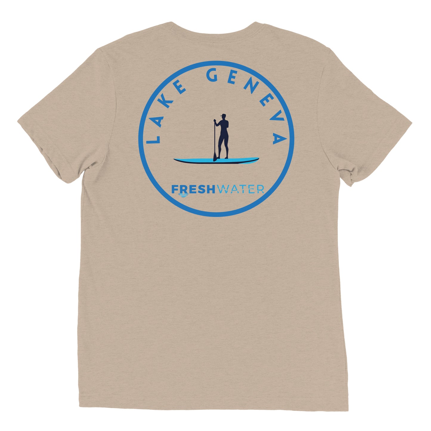 Lake Geneva Wisconsin Freshwater Paddle Short sleeve t-shirt