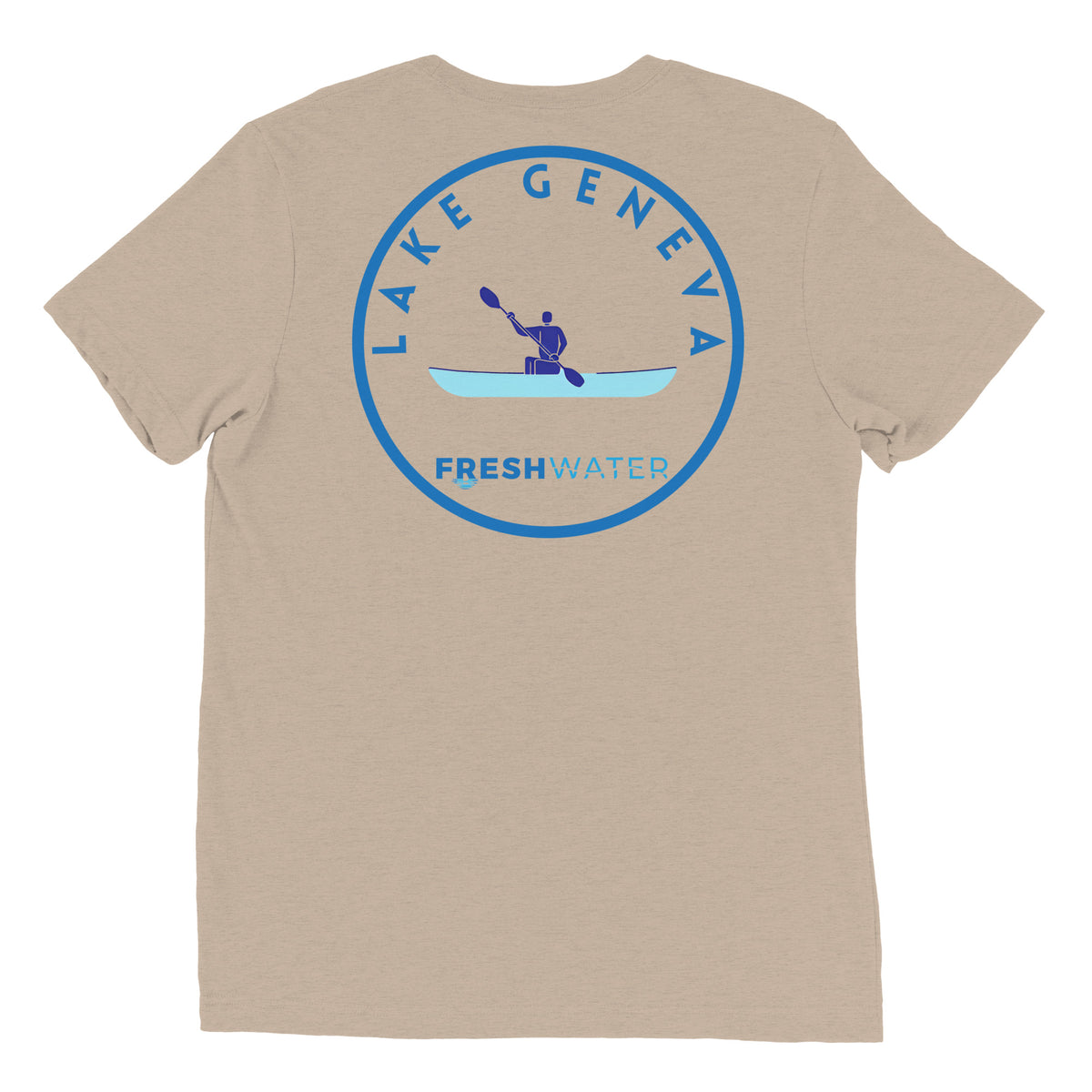 Lake Geneva Wisconsin Freshwater Kayak Short sleeve t-shirt