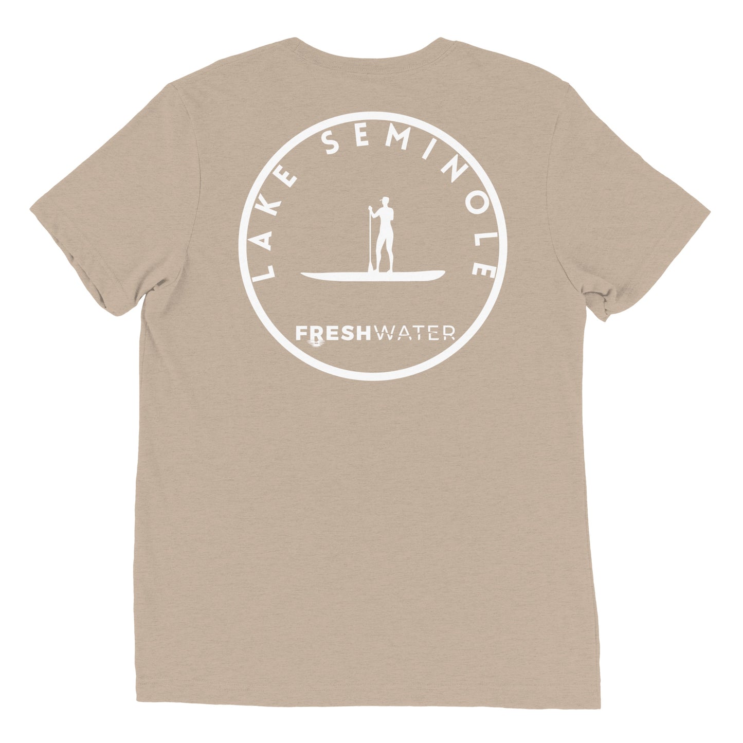 Lake Seminole Florida Georgia Alabama Freshwater Paddle BW Short sleeve t-shirt