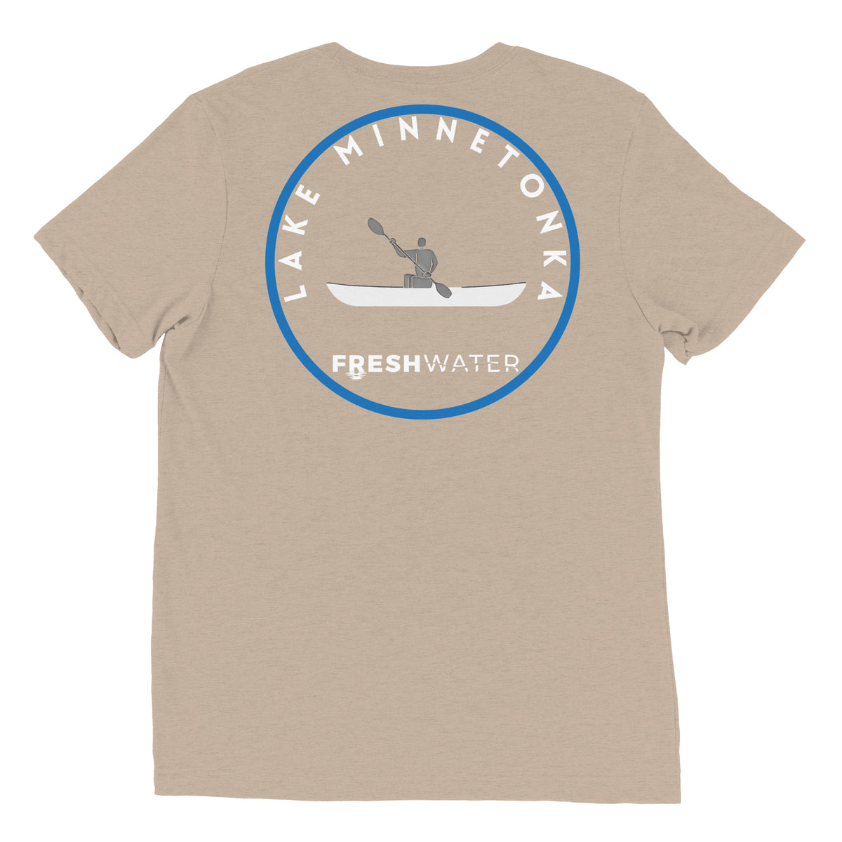 Lake Minnetonka Minnesota Freshwater Kayak BW Short sleeve t-shirt