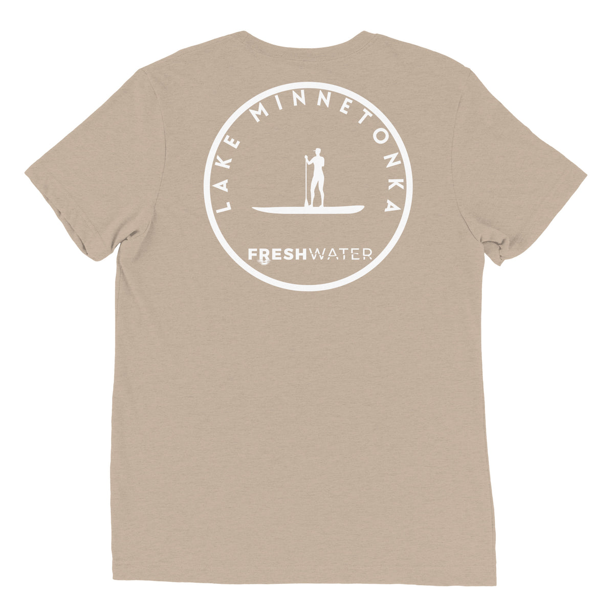 Lake Minnetonka Minnesota Freshwater Paddle BW Short sleeve t-shirt