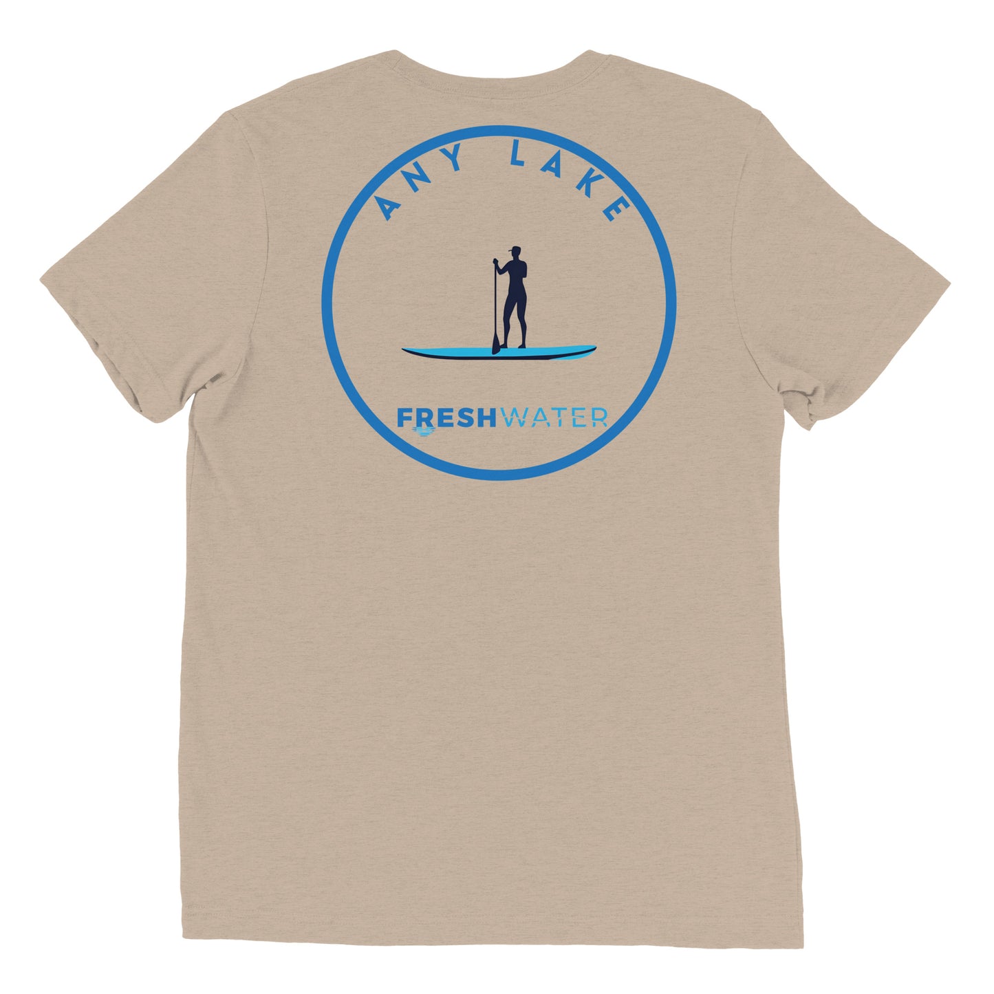Custom Freshwater Paddle Blue Short sleeve t-shirt