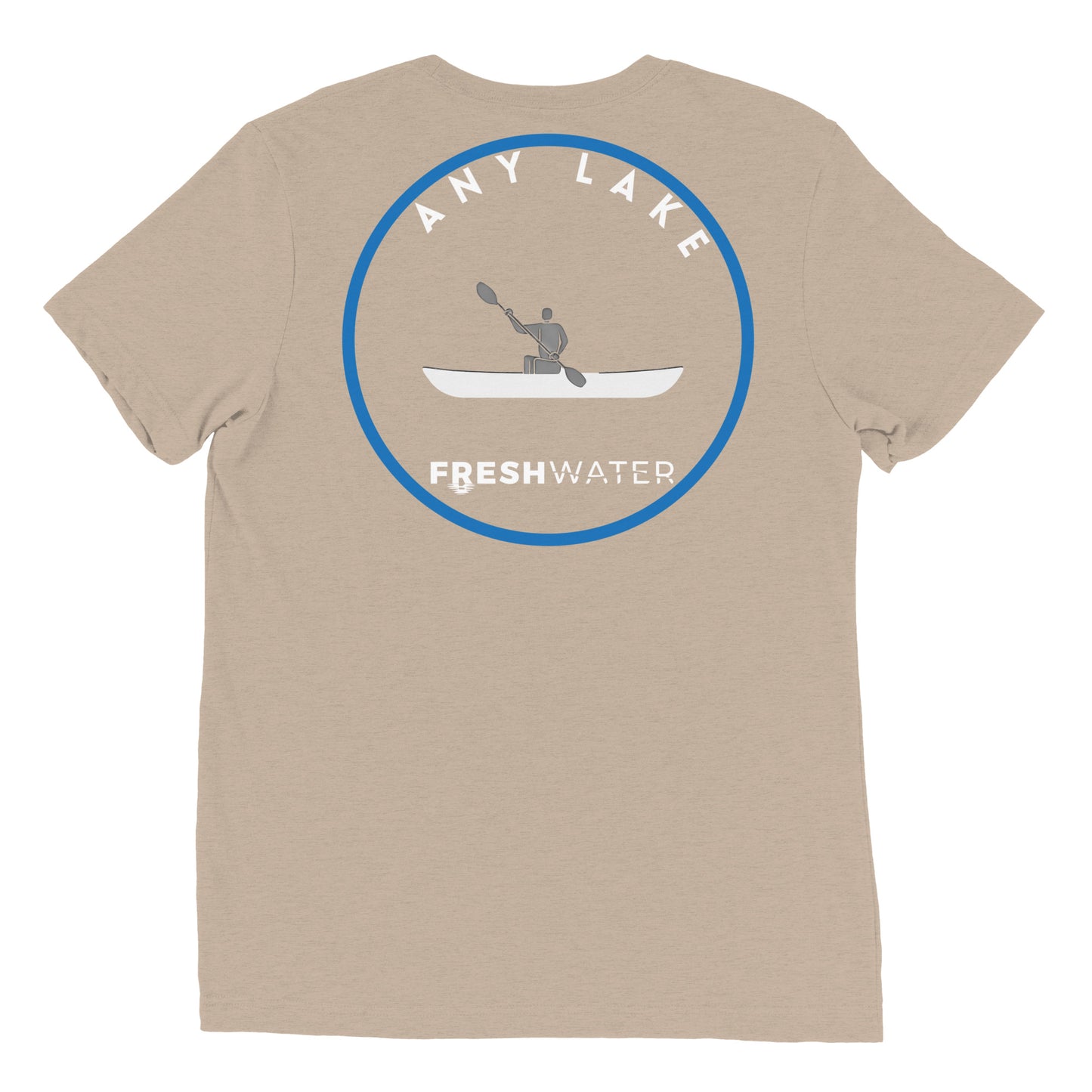 Custom Freshwater Kayak BW Short sleeve t-shirt