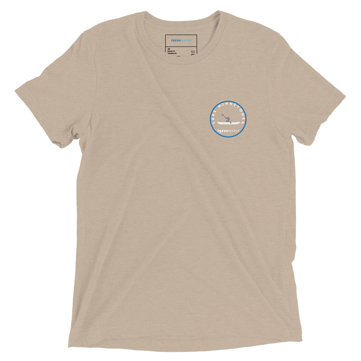 Lake Minnetonka Minnesota Freshwater Kayak BW Short sleeve t-shirt