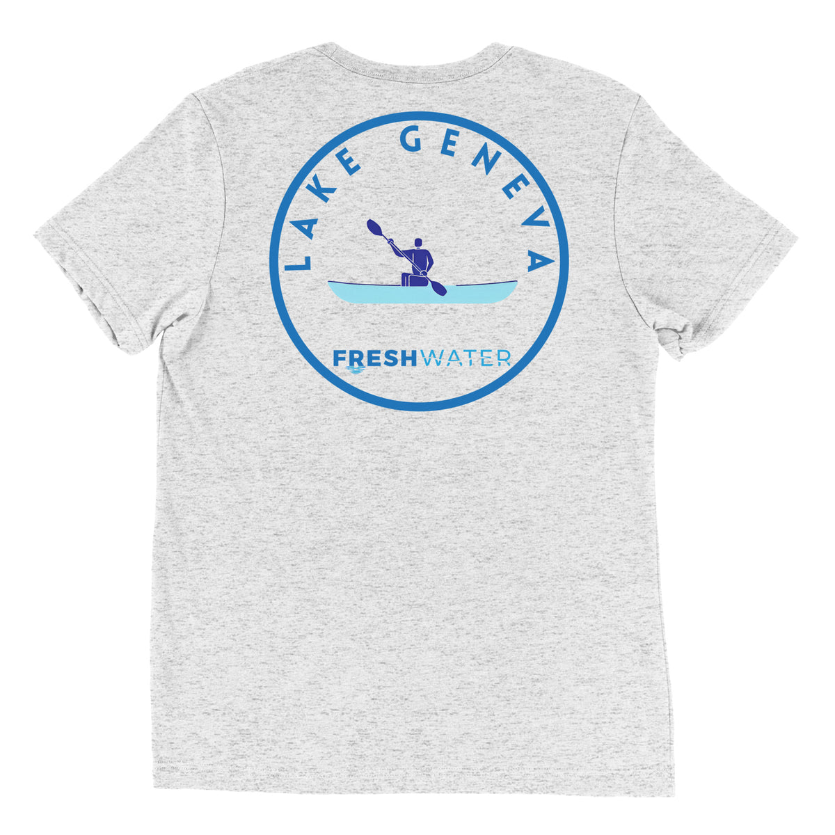 Lake Geneva Wisconsin Freshwater Kayak Short sleeve t-shirt