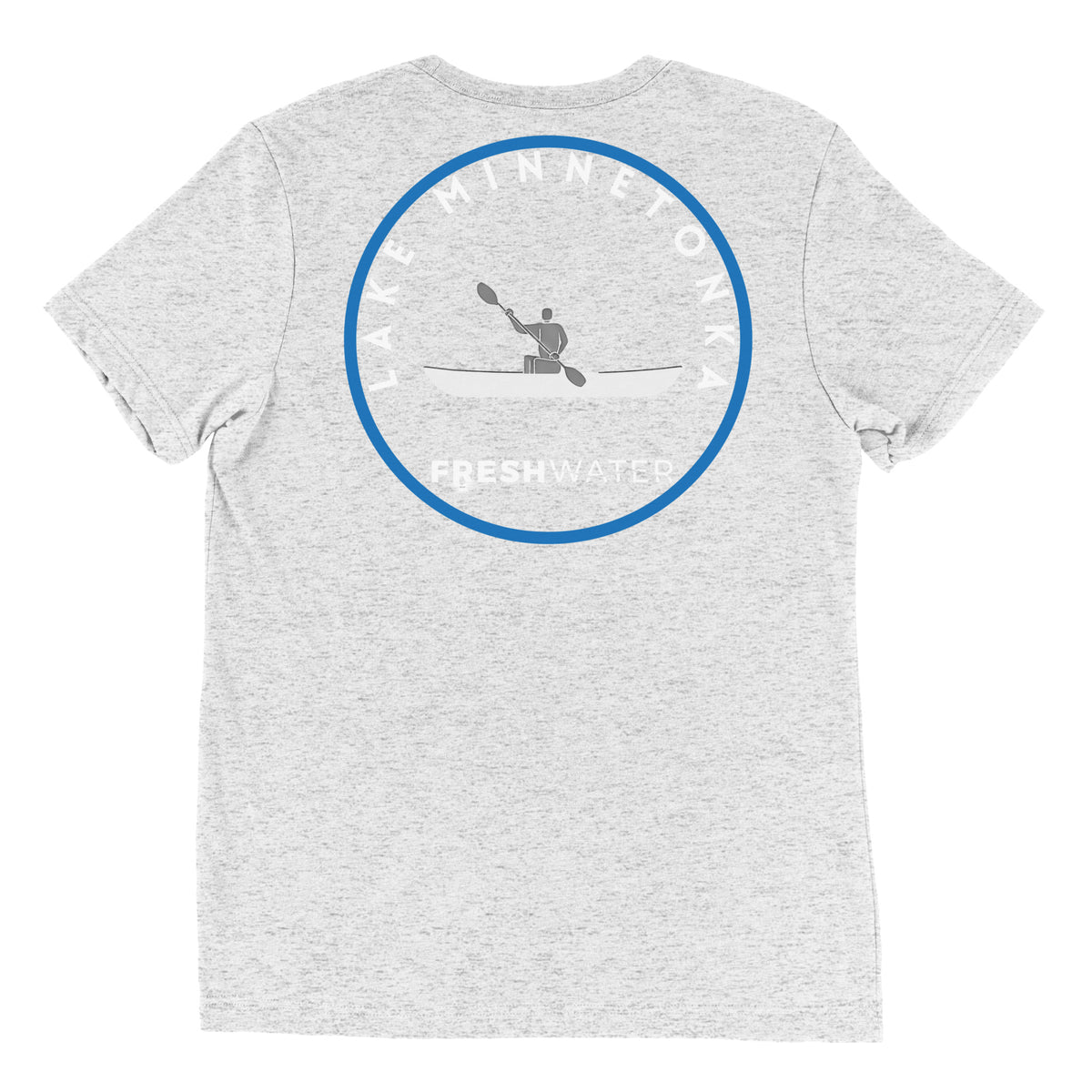 Lake Minnetonka Minnesota Freshwater Kayak BW Short sleeve t-shirt
