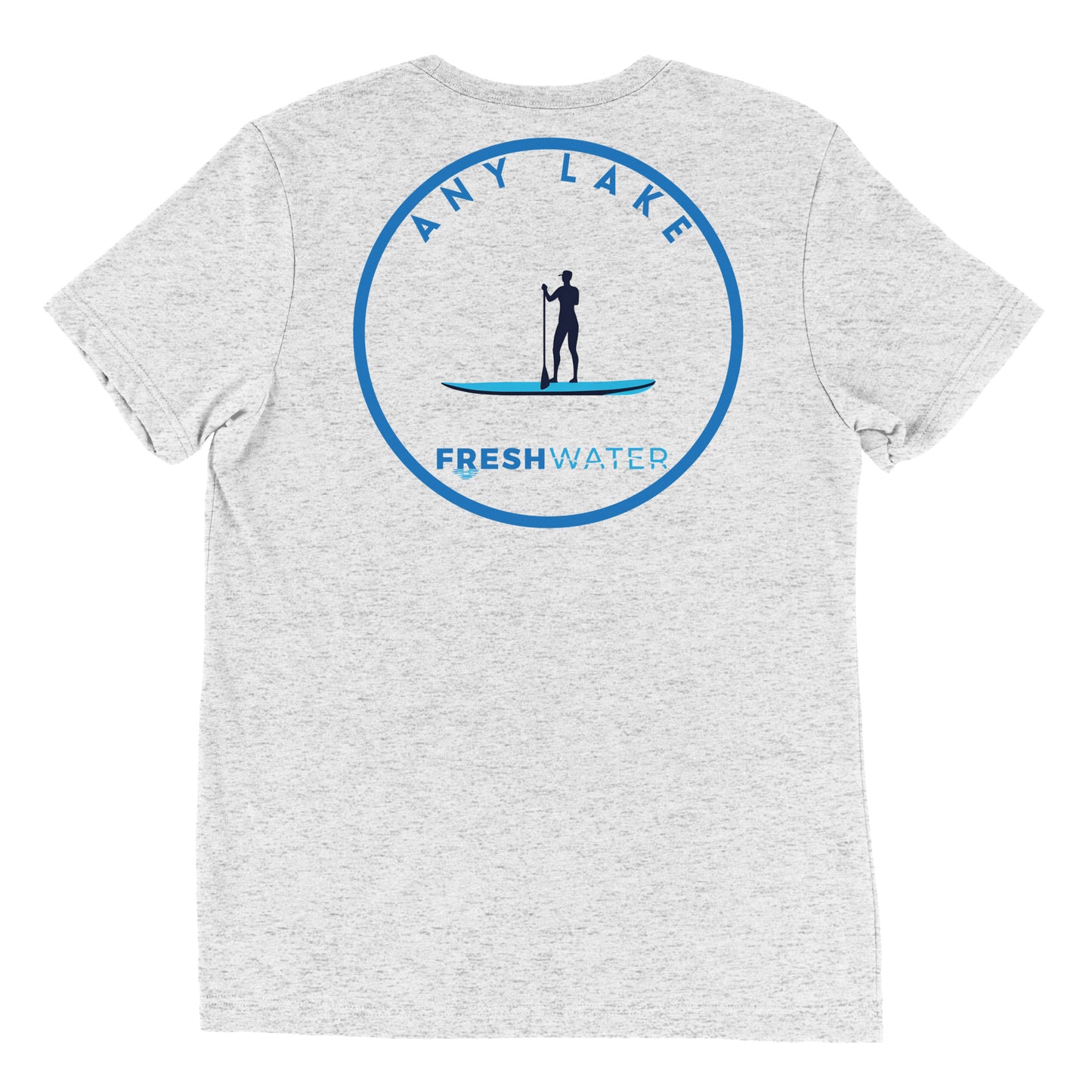 Custom Freshwater Paddle Blue Short sleeve t-shirt