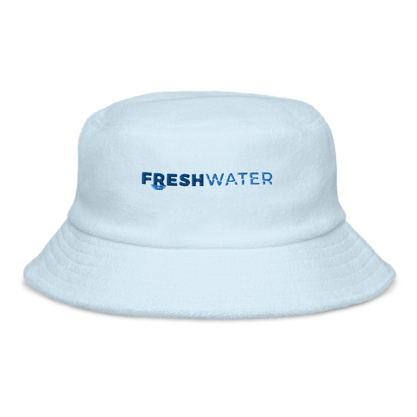 Unstructured terry cloth bucket hat