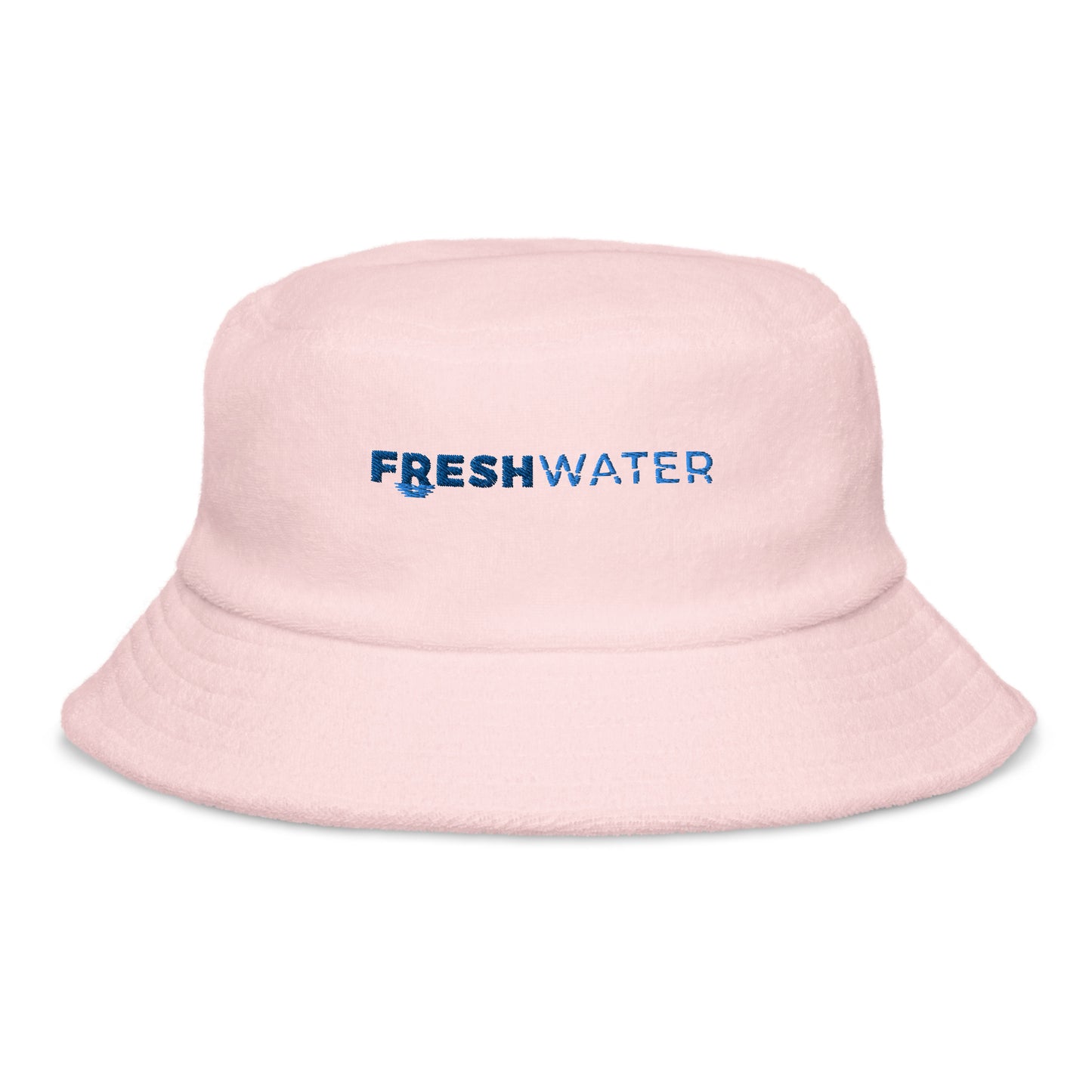 Unstructured terry cloth bucket hat