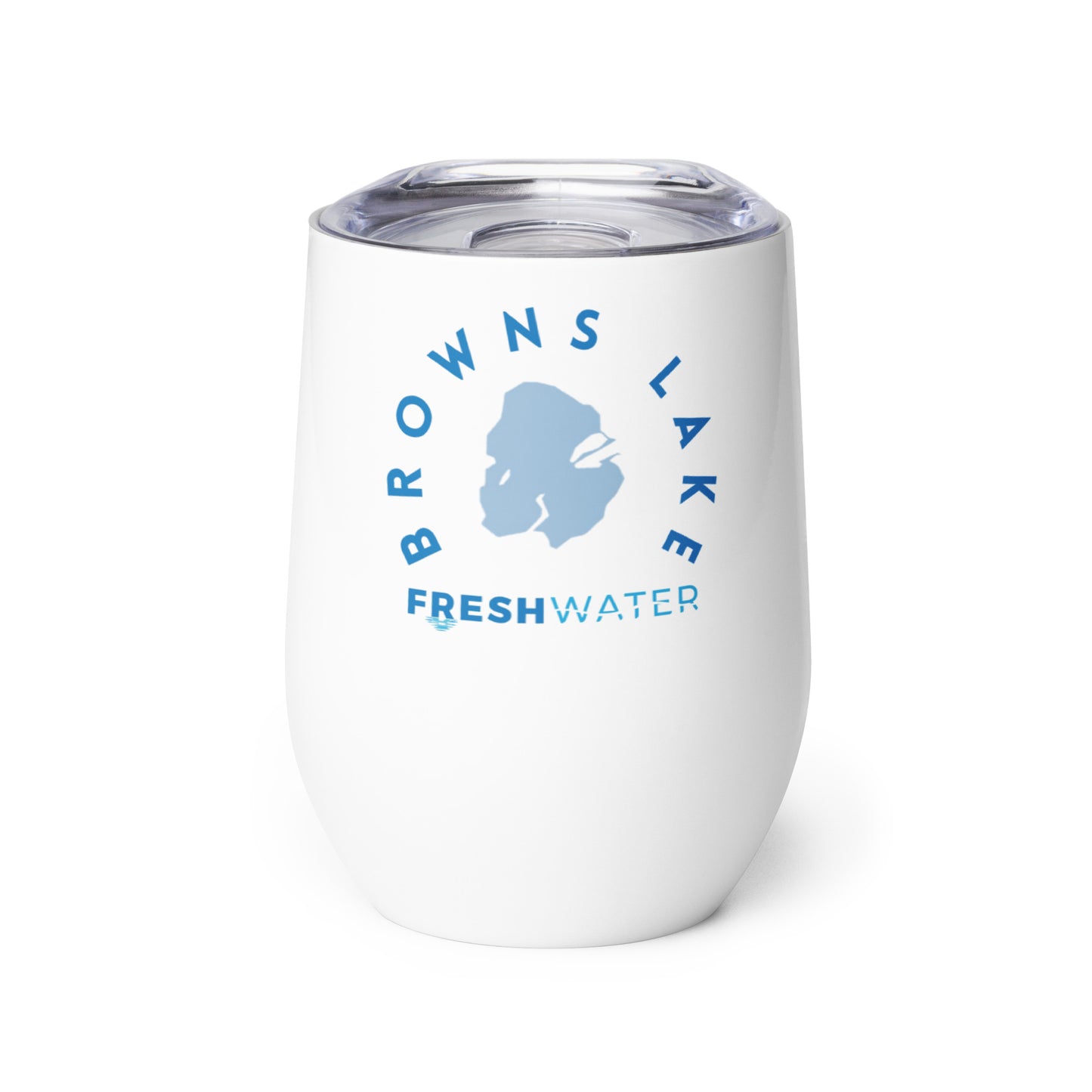 Browns Lake Wine tumbler