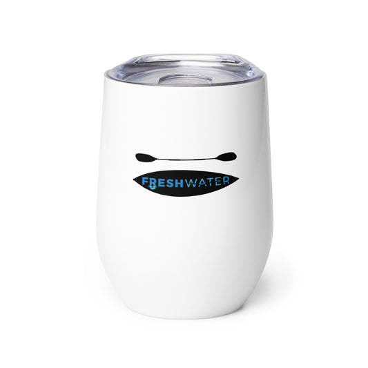 Freshwater Kayak Black/Blue Wine tumbler