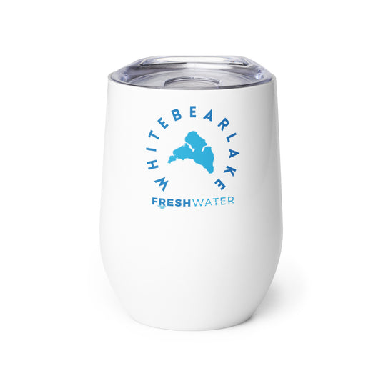 White Bear Lake Blue Wine tumbler