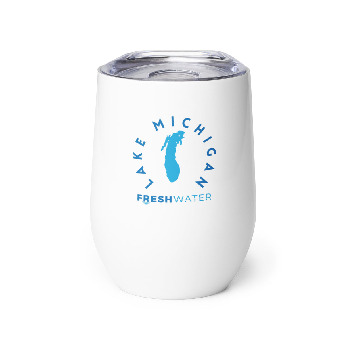Lake Michigan Blue Wine tumbler
