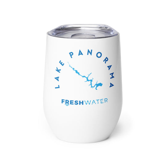 Lake Panorama Freshwater Blue Wine tumbler