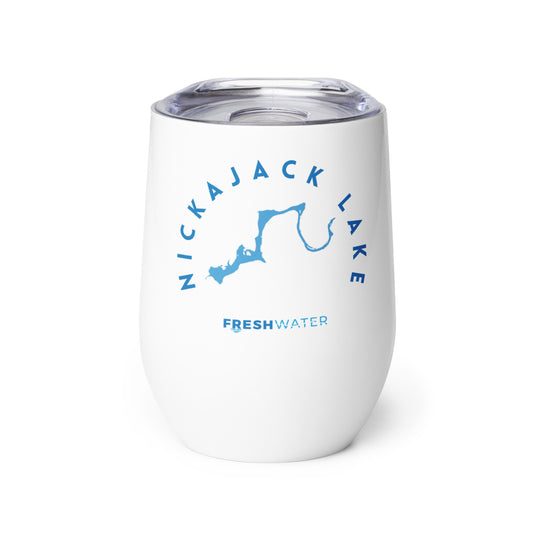 Nickajack Lake Freshwater Blue Wine tumbler