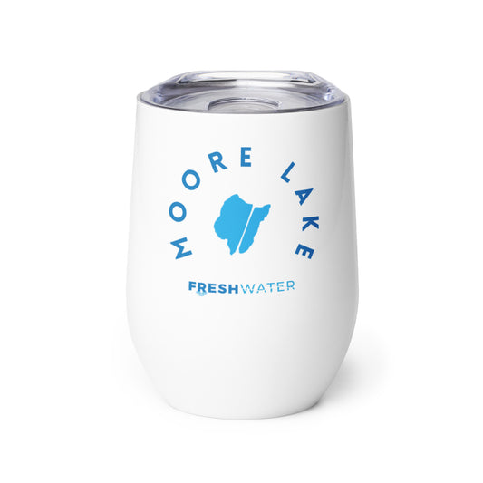 Moore Lake Minnesota Freshwater Wine tumbler