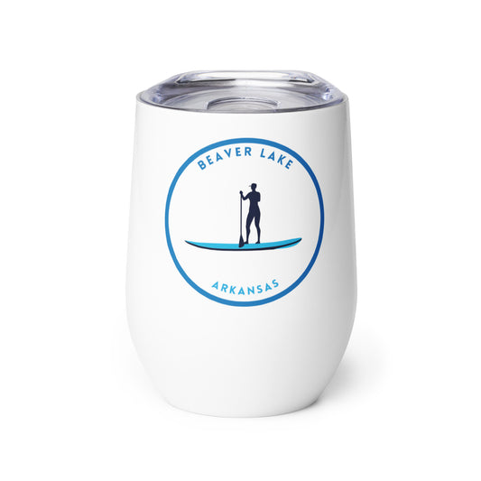 Beaver Lake Arkansas Freshwater Paddle Wine tumbler