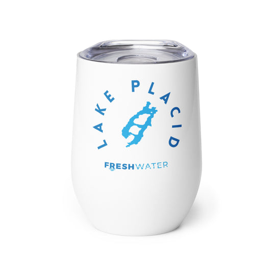 Lake Placid New York Freshwater Wine tumbler