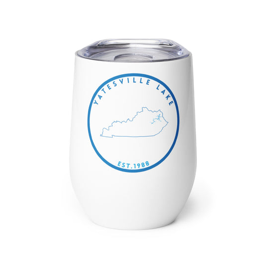 Yatesville Lake Kentucky Freshwater SO Wine tumbler