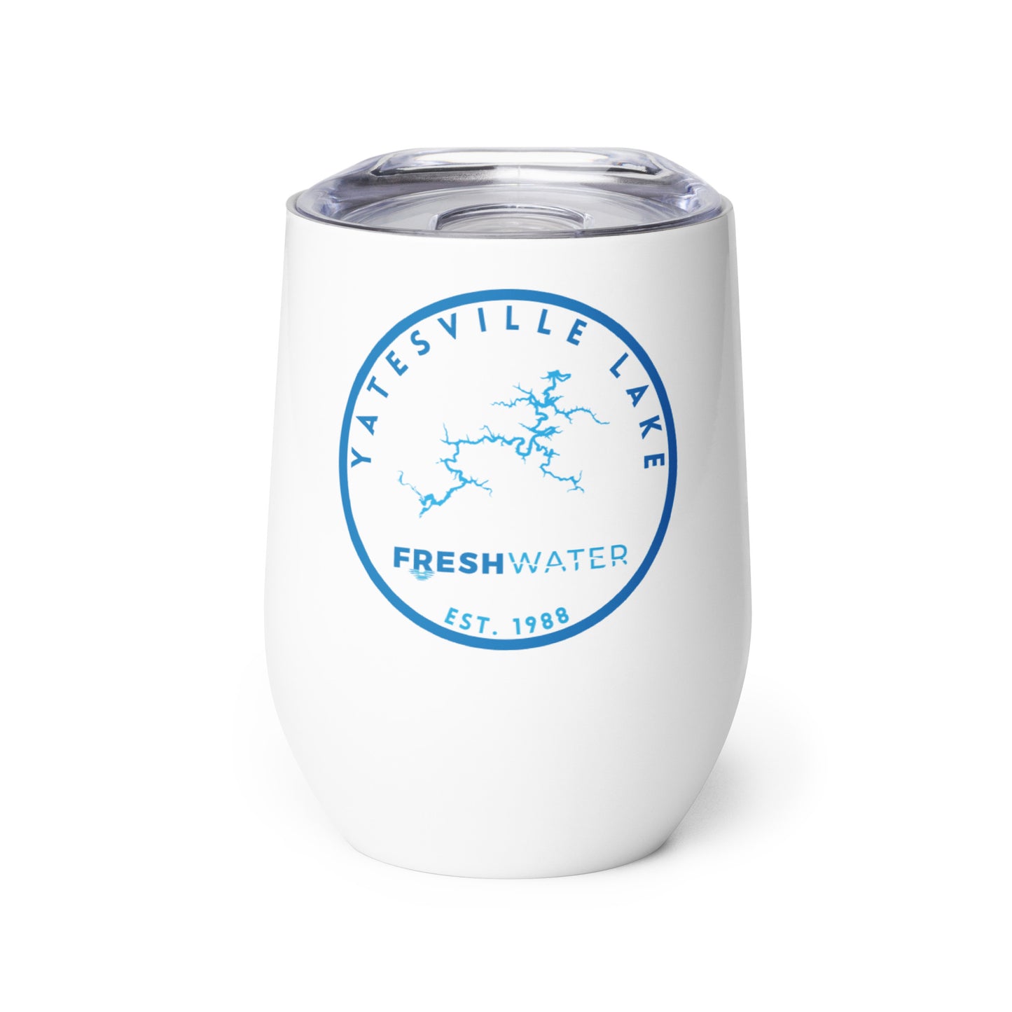 Yatesville Lake Kentucky Freshwater Wine tumbler