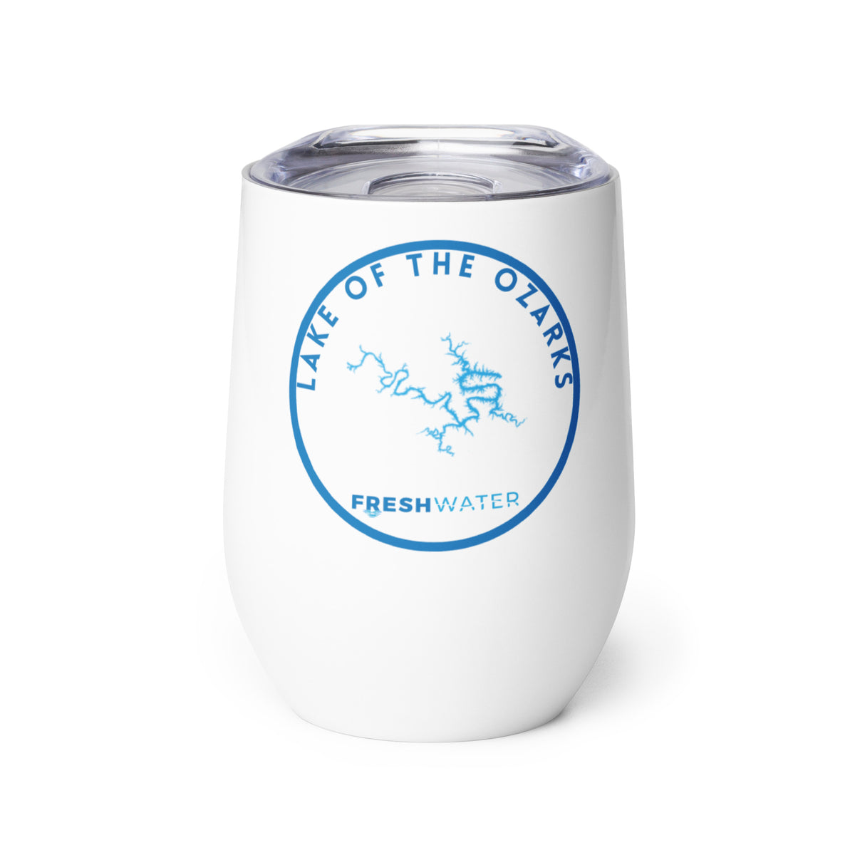 Lake of the Ozarks Freshwater Blue Wine tumbler